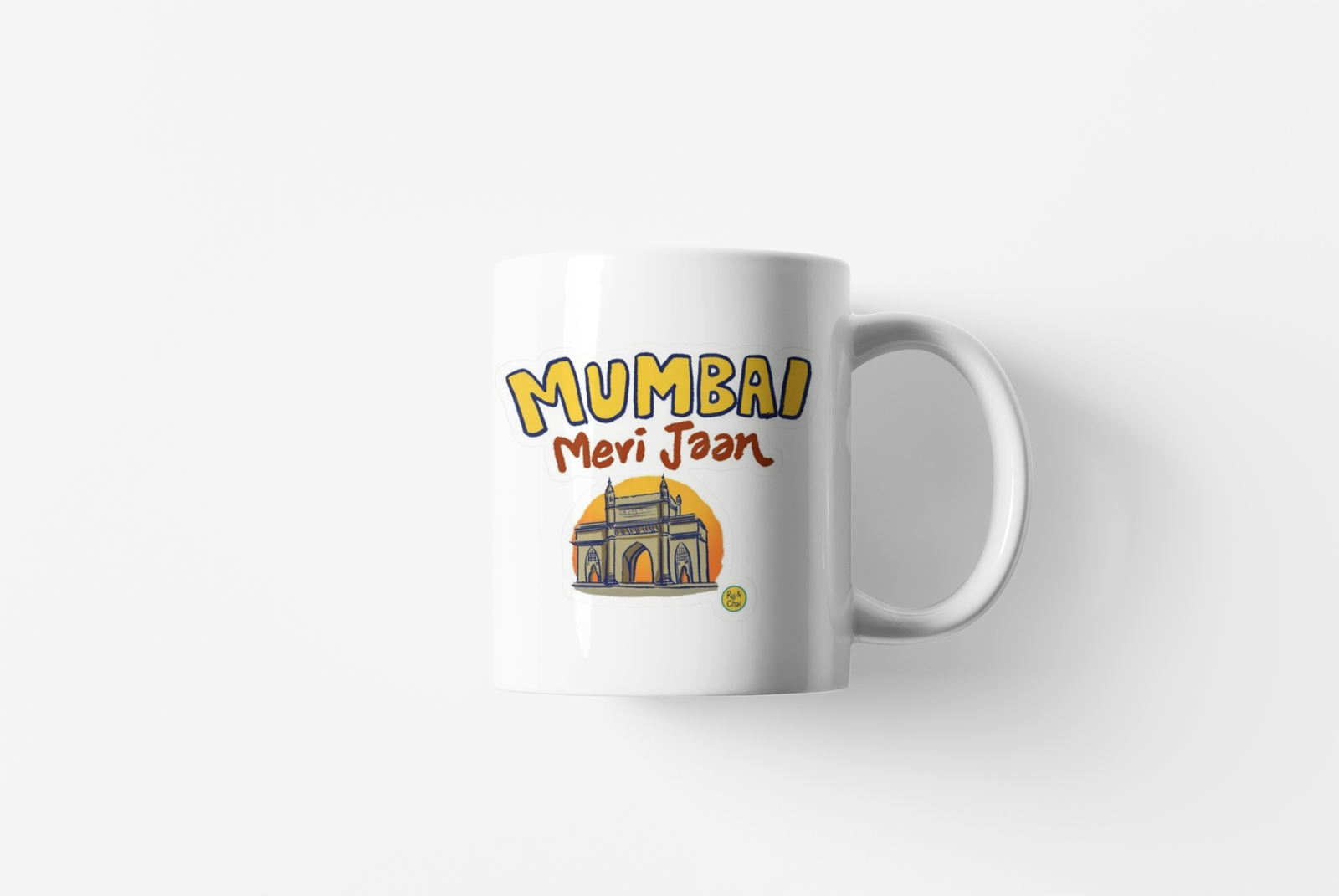 White Coffee Mug with "Mumbai Meri Jaan"